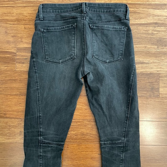 Vince Seamed Jean Legging in Asphalt Wash Sz 28 high waist black denim - Picture 5 of 9